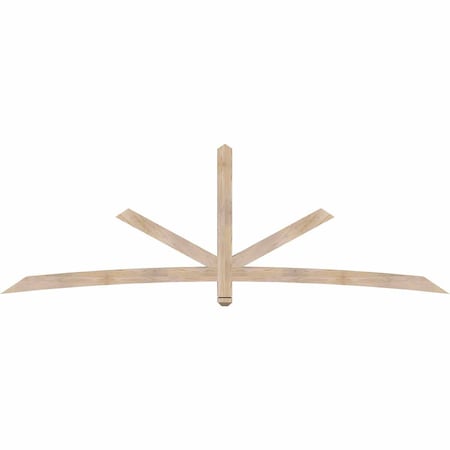 Ekena Millwork Alberta Smooth Timber Gable Bracket, Douglas Fir, 108"W x 36"H x 3 1/2"D x 3 1/2"F, 8/12 Pitch GBW108X36X0404ALB00SDF